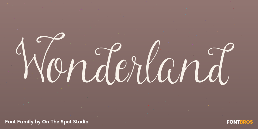 Wonderland Font Family Poster