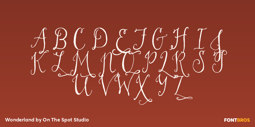 Wonderland Font Poster #2