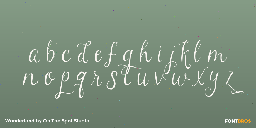 Wonderland Font Poster #3