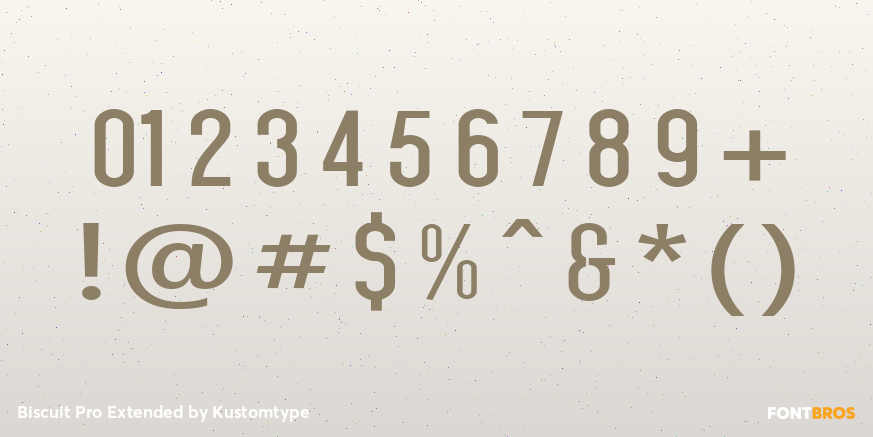 Biscuit Pro Extended Font Poster #1
