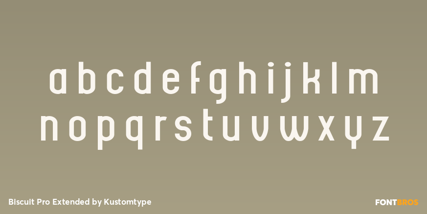 Biscuit Pro Extended Font Poster #1