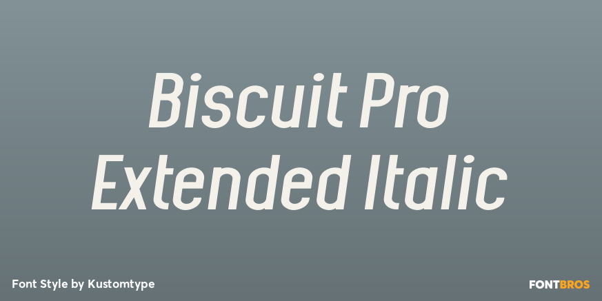 Biscuit Pro Extended Italic Poster