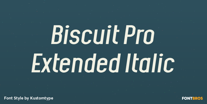 Biscuit Pro Extended Italic Poster
