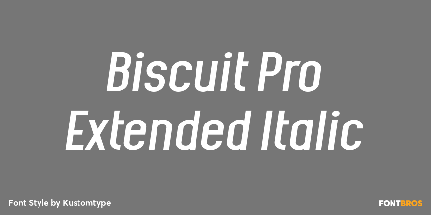 Biscuit Pro Extended Italic Poster