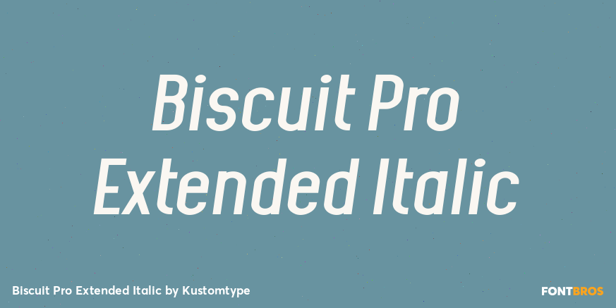 Biscuit Pro Extended Italic Poster