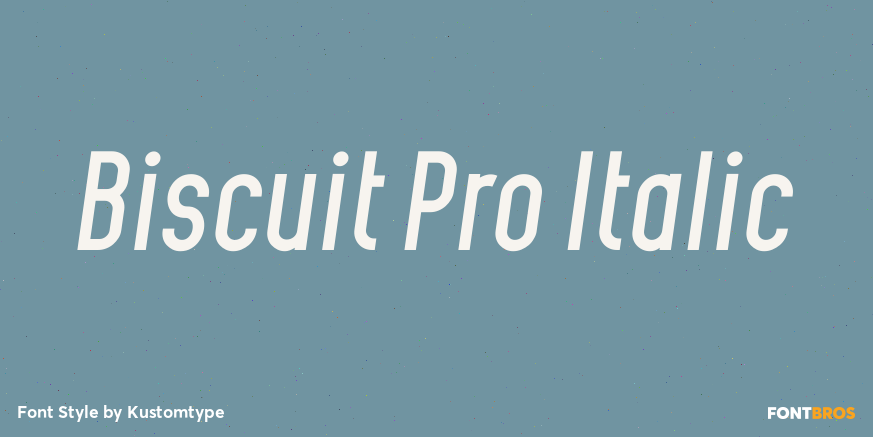 Biscuit Pro Italic Poster