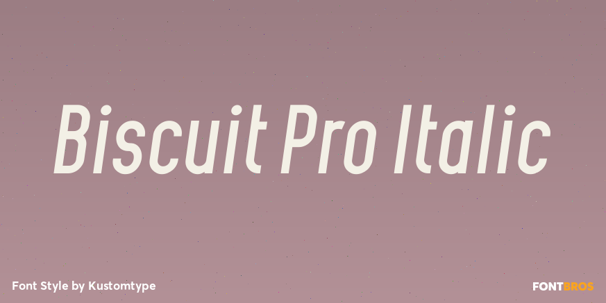 Biscuit Pro Italic Poster