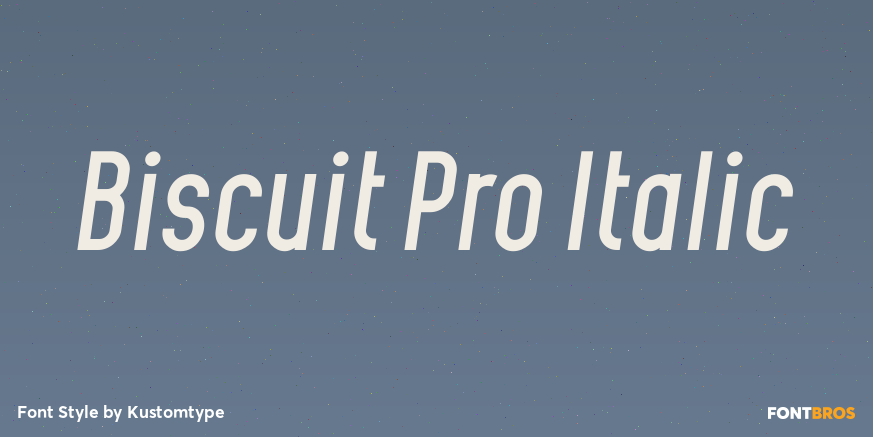 Biscuit Pro Italic Poster