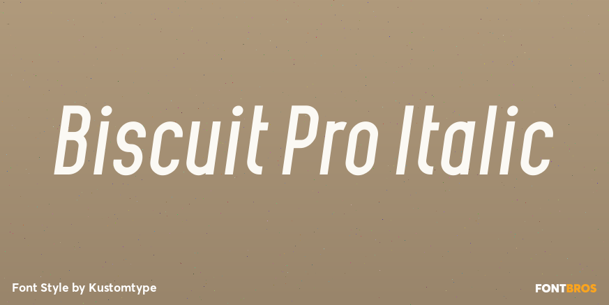 Biscuit Pro Italic Poster