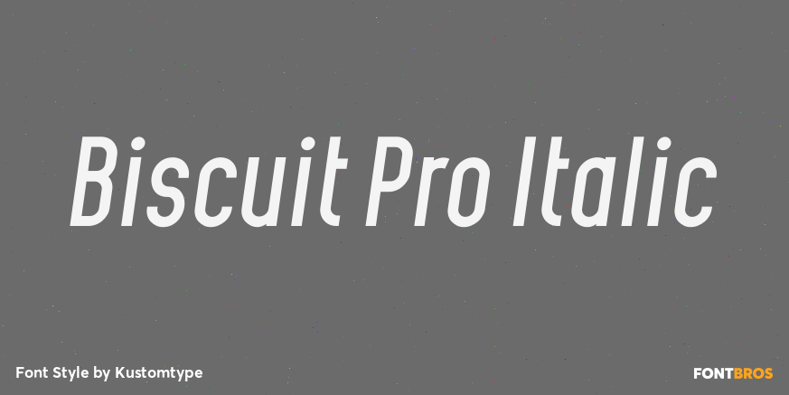 Biscuit Pro Italic Poster