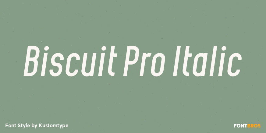 Biscuit Pro Italic Poster