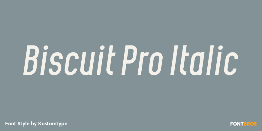 Biscuit Pro Italic Poster