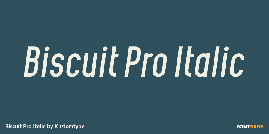 Biscuit Pro Italic Poster