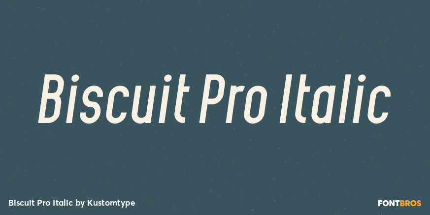 Biscuit Pro Italic Poster