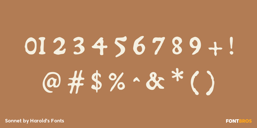 Sonnet Font Poster #1