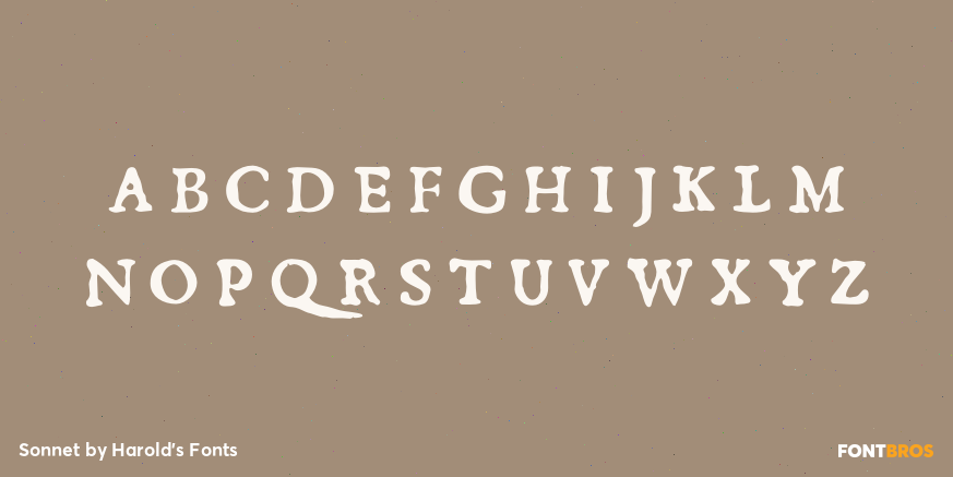 Sonnet Font Poster #1