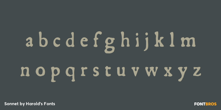 Sonnet Font Poster #1