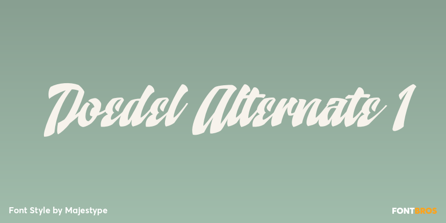 Doedel Alternate 1 Font Poster