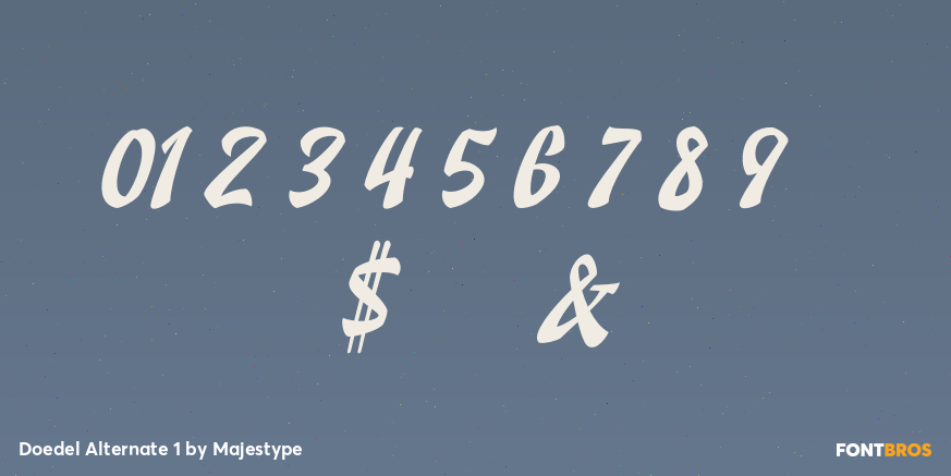 Doedel Alternate 1 Font Poster #1