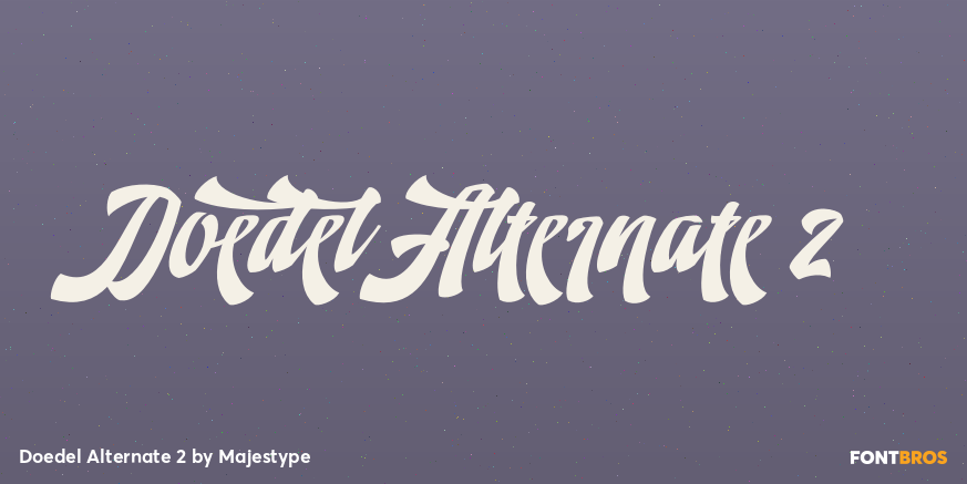 Doedel Alternate 2 Font Poster