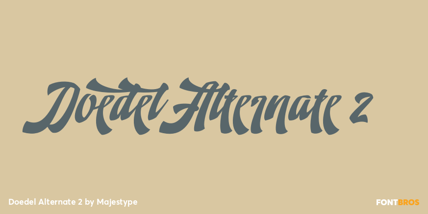Doedel Alternate 2 Font Poster