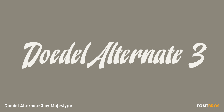 Doedel Alternate 3 Font Poster