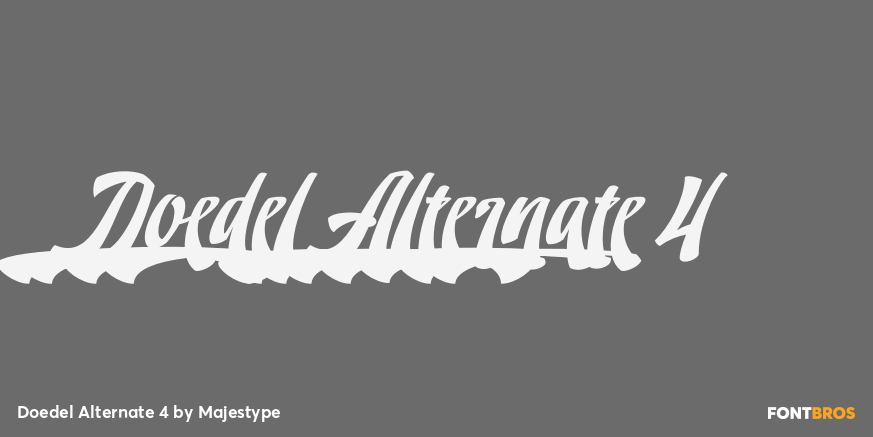 Doedel Alternate 4 Font Poster