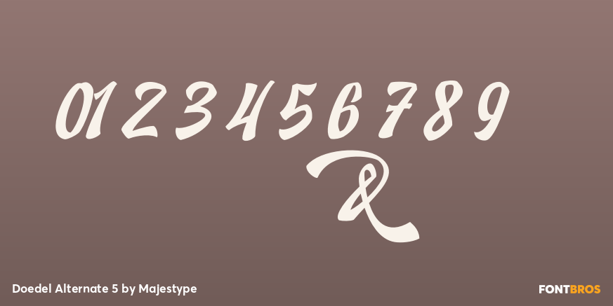 Doedel Alternate 5 Font Poster #1