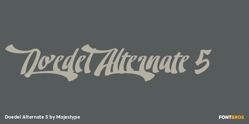 Doedel Alternate 5 Font Poster