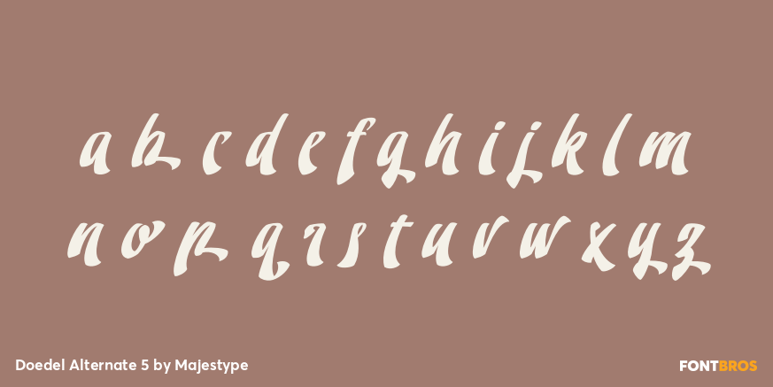Doedel Alternate 5 Font Poster #1