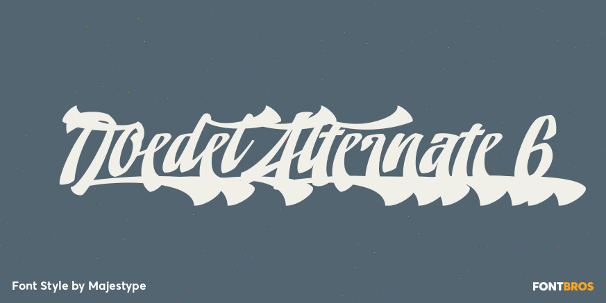 Doedel Alternate 6 Font Poster