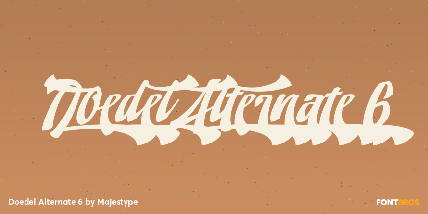 Doedel Alternate 6 Font Poster
