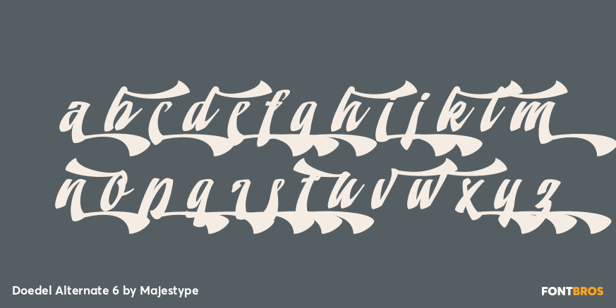 Doedel Alternate 6 Font Poster #3