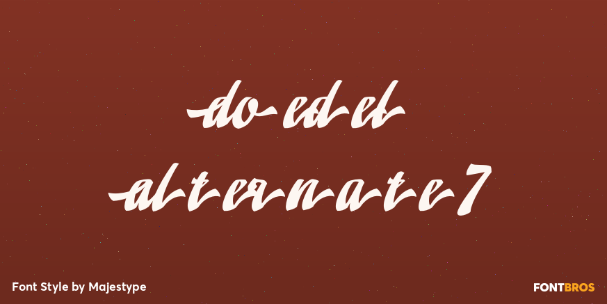 Doedel Alternate 7 Font Poster
