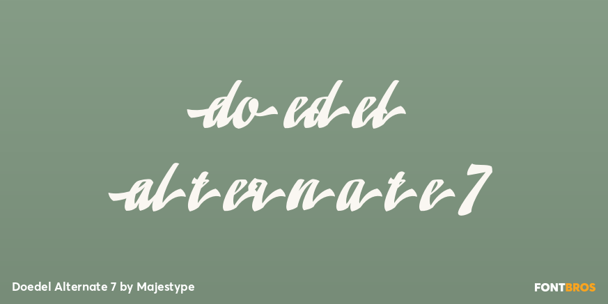 Doedel Alternate 7 Font Poster #1