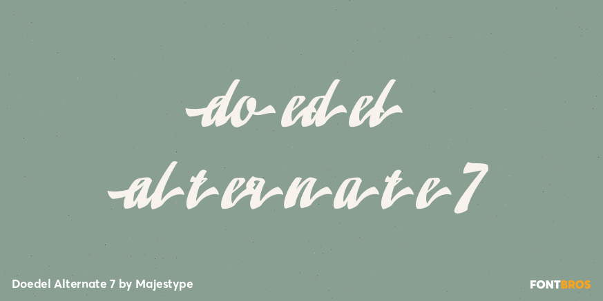 Doedel Alternate 7 Font Poster