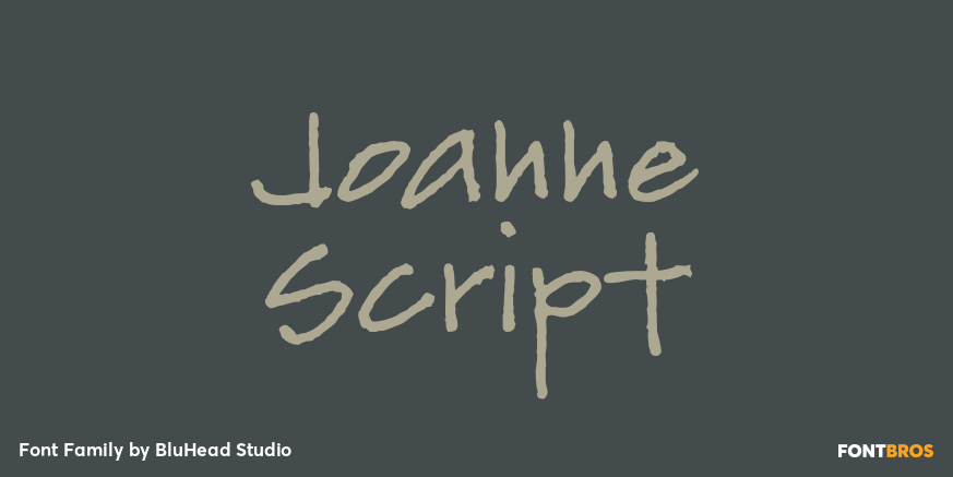 Joanne Script Font Poster