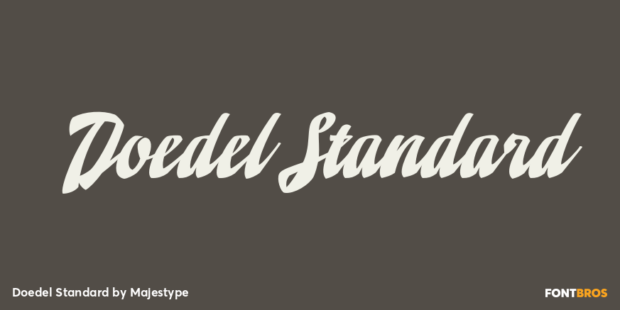 Doedel Standard Font Poster