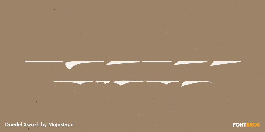 Doedel Swash Font Poster