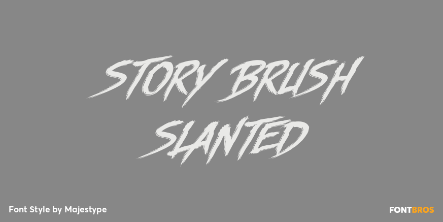 Story Brush Slanted Poster