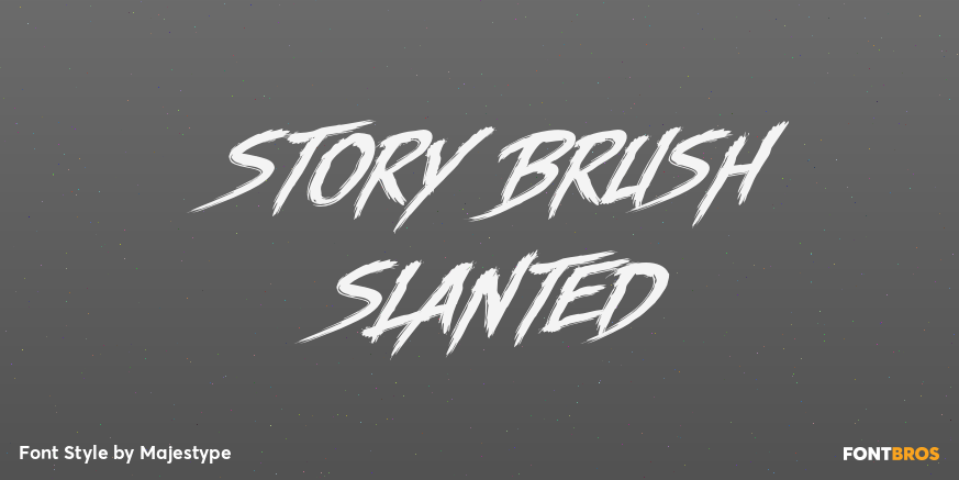 Story Brush Slanted Poster