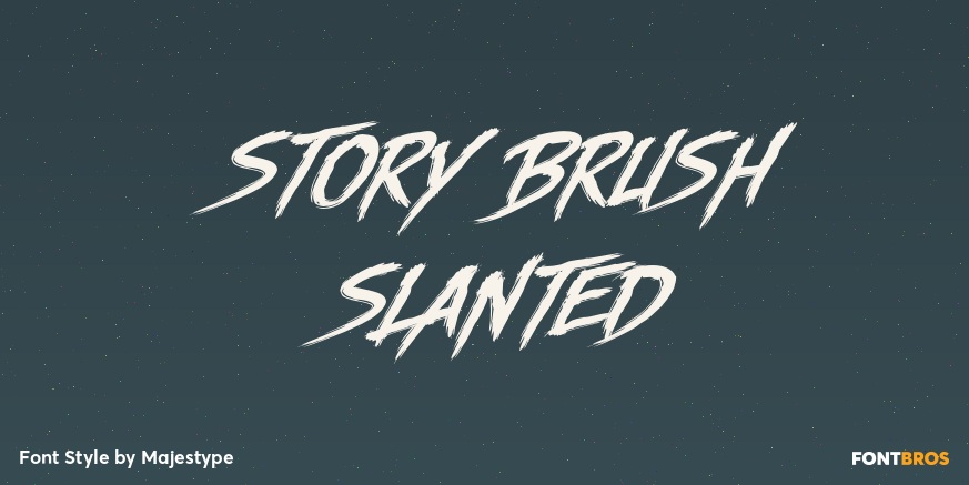 Story Brush Slanted Poster