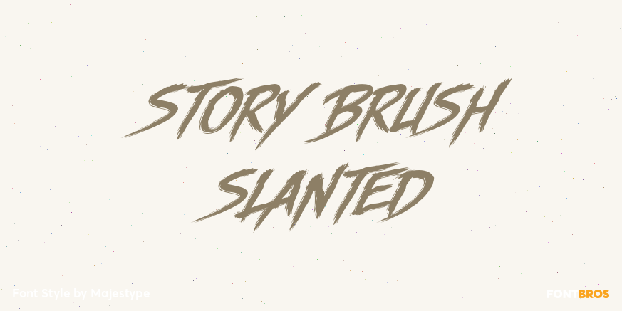 Story Brush Slanted Poster