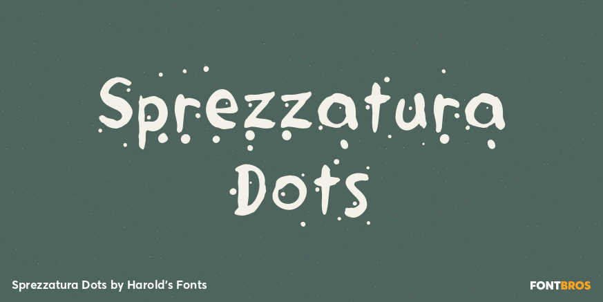 Sprezzatura Dots Font Poster #1