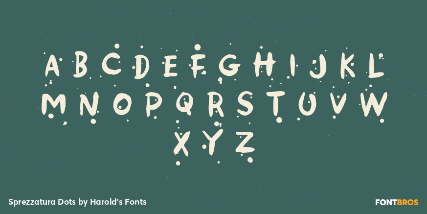 Sprezzatura Dots Font Poster #2