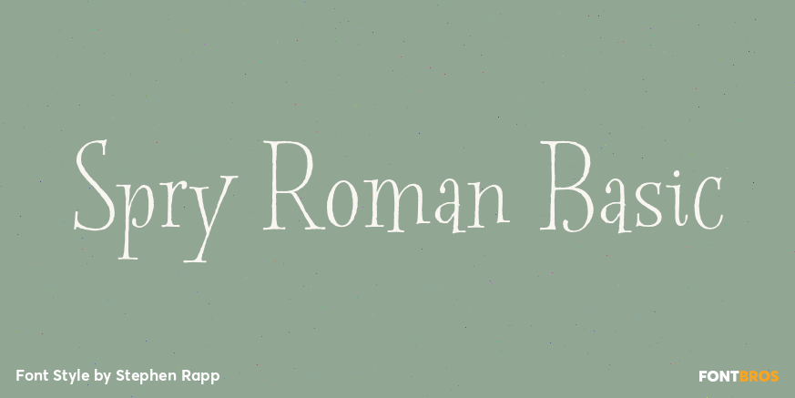 Spry Roman Basic Poster
