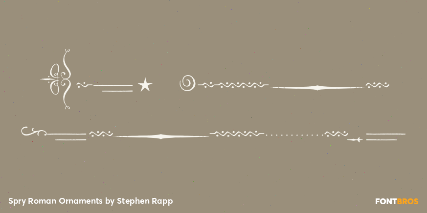 Spry Roman Ornaments Poster