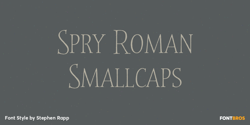 Spry Roman Smallcaps Poster