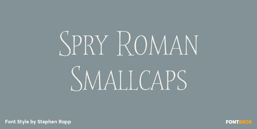 Spry Roman Smallcaps Poster