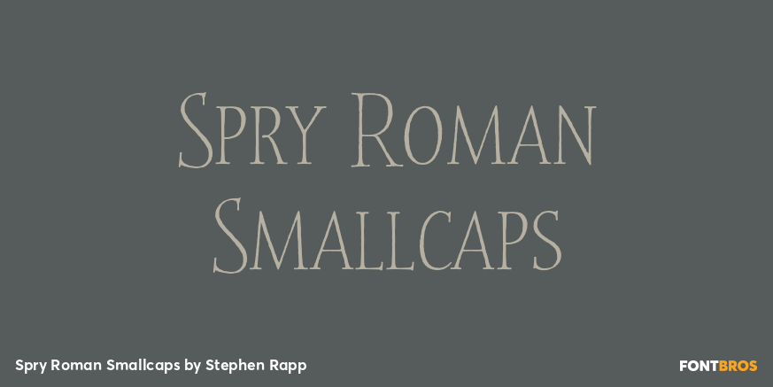 Spry Roman Smallcaps Poster